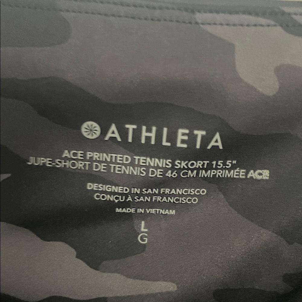 Athleta Black Camouflage Women's Skort - Picture 4 of 5